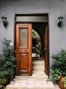 Welcoming front door